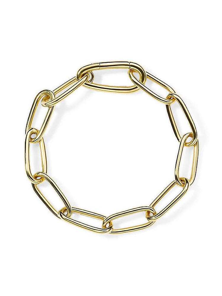 Classico 18K Yellow Gold Paper Clip Chain Bracelet