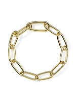 Classico 18K Yellow Gold Paper Clip Chain Bracelet