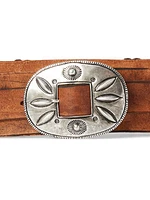 Casted Concho Leather Belt