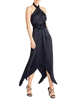 Dixon Satin Halter Dress