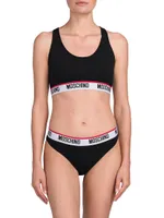 Logo Band Sports Bra