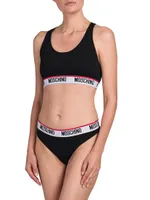 Logo Band Sports Bra