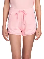 Stretch-Cotton Track Shorts