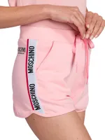 Stretch-Cotton Track Shorts