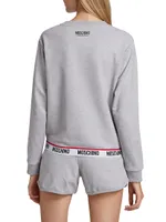 Core Logo-Hem Crewneck Sweatshirt