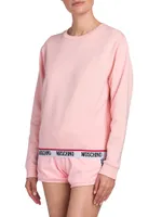 Cotton-Blend Logo Sweatshirt