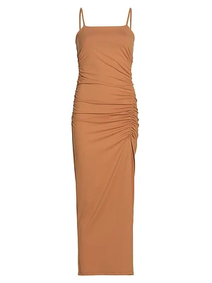 Ruched Maxi Slipdress