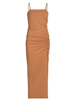 Ruched Maxi Slipdress