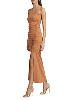 Ruched Maxi Slipdress