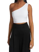 One-Shoulder Cropped Top