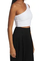 One-Shoulder Cropped Top