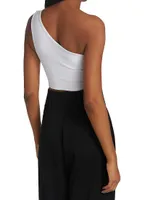 One-Shoulder Cropped Top