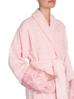 Logo-Embossed Bathrobe