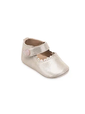 Baby Girl's Metallic Leather Mary Janes