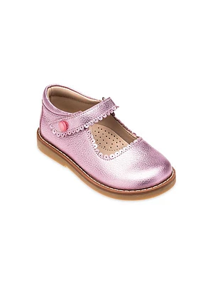 Little Girl's & Girl's Metallic Leather Mary Janes
