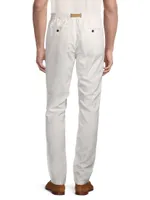 Belted Slim Chino Pants