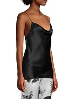 Key Essentials Silk Cowl-Neck Tank