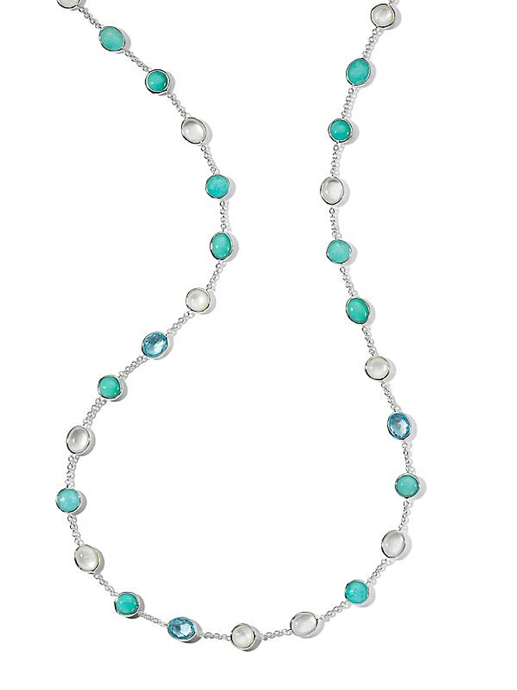 925 Rock Candy® Luce Sterling Silver 7-Stone Cascata Station Necklace