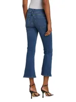 Le Crop Mini Boot High-Rise Stretch Boot-Cut Jeans