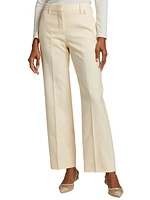 Lottie Wool Flat-Front Pants