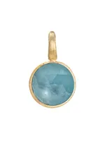 Jaipur Color 18K Yellow Gold & Aquamarine Small Pendant