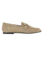 79A Kate Chain Suede Loafers