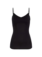 Cotton Seamless Spaghetti Cami Padded