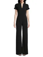 Patel V-Neck Wide-Leg Jumpsuit