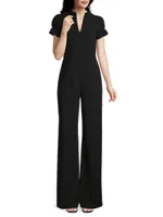 Patel V-Neck Wide-Leg Jumpsuit