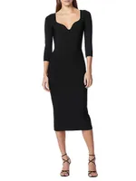 Icon Stretch-Knit Midi-Dress