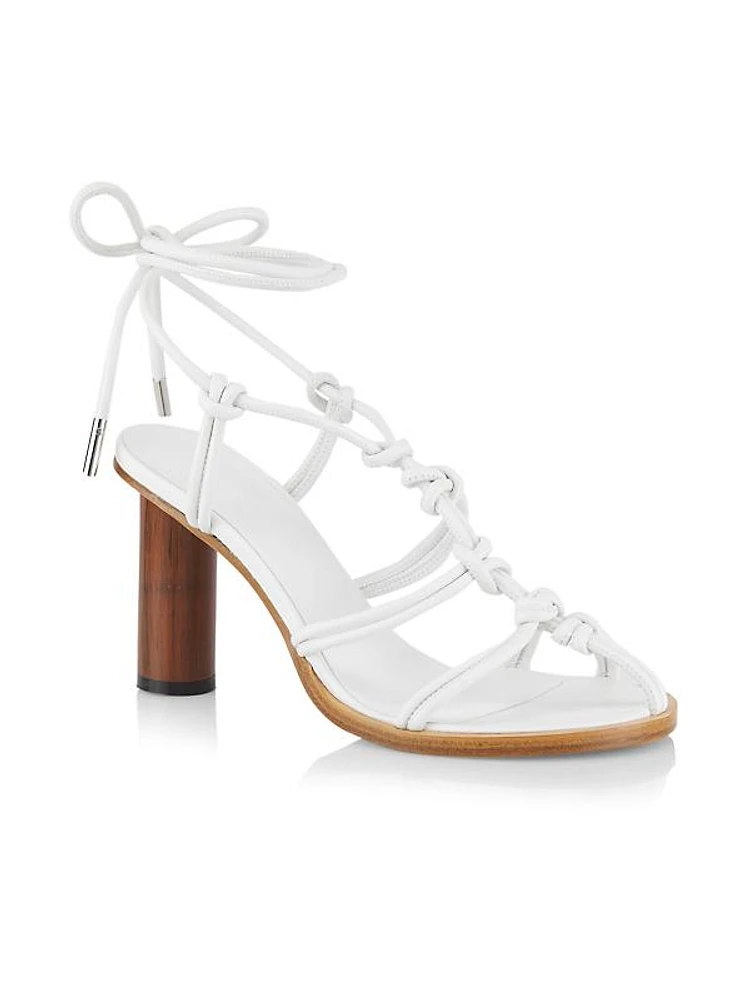 Rovena Knotted Leather Sandals