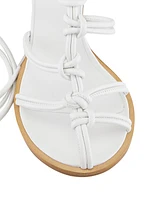 Rovena Knotted Leather Sandals