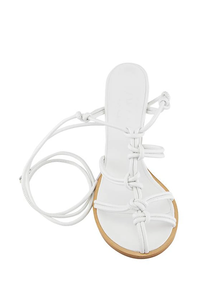 Rovena Knotted Leather Sandals