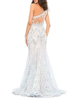 Embellished Lace Mermaid Gown