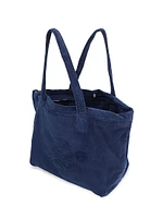 Turtle Print Cotton Tote