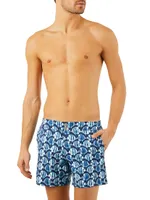 Batik Fishes Print Swim Shorts