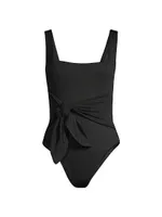 Balboa One-Piece Draped Swimsuit