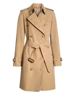 Kensington Belted Double-Breasted Trench Coat