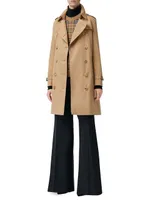 Kensington Belted Double-Breasted Trench Coat