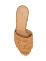 Dali Faux Cork Platform Sandals