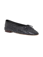 Landrey Woven Leather Ballet Flats