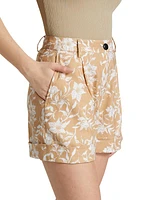 Ivy Printed Floral Linen Shorts