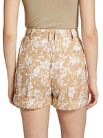 Ivy Printed Floral Linen Shorts