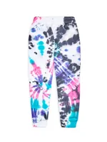 Little Girl's & Space Tie-Dye Jogger Pants