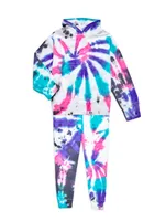 Little Girl's & Space Tie-Dye Jogger Pants