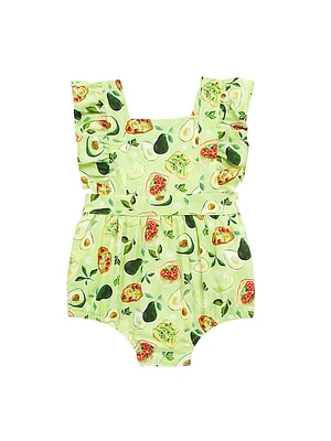 Baby's & Little Girl's Avocado Toast Bubble Romper