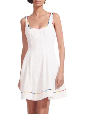 Wells Embroidered Minidress