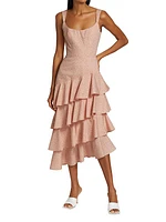 La Danse Tiered Ruffle Corset Dress