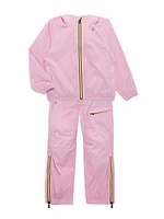 Little Girl's & Girl's Claude Hooded Windbreaker Jacket