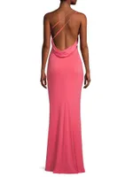 Winnipeg One-Shoulder Ruched Gown